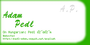 adam pedl business card